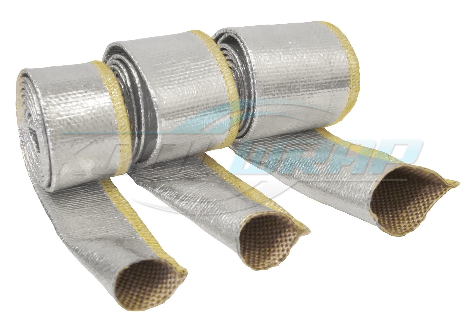 Kool Wrap Insulating Sleeve Heat Resistant Sleeve Wrap - 20mm ID X 1m Reflective Insulating Hose Shield 1 Meter Long Engine Bay Wrap - Foto 9