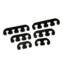 New IGNITION SPARK PLUG LEAD WIRE LOOM SEPARATORS Brackets Mounts Nylon Black V8
