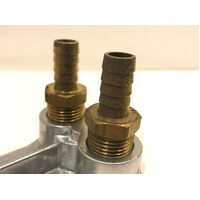 2 x Brass 1/2" Fuel Oil Water Fittings Hose Barb Tail Fitting suit 1/2" NPT