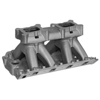 New Intake Inlet Manifold Twin Carb Tunnel Ram Fits Holden V8 VN Head
