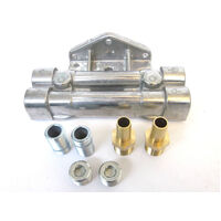 New Universal Twin Dual Remote Oil Fuel Filter Mount Racing Relocation Adaptor