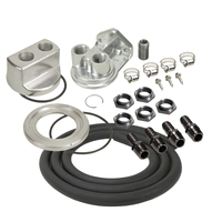REMOTE MOUNT OIL FILTER Relocation Kit Incl hose & all fittings Universal Fit