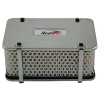 Redline Air Filter Cleaner 75mm High Rectangular Fits DFV Weber or 180 Holley