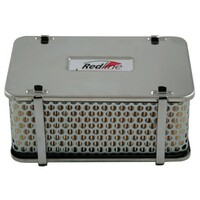 New Redline Air Filter Cleaner 75mm High Rectangular 80mm Neck Fits Gemini