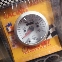 Prosport 2 3/8" 60mm Oil Pressure Gauge Meter 7 Colour 60/52mm Match Your Dash