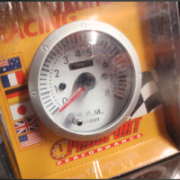 Prosport Gauge 2 3/8" 60mm 8,000 RPM Tachometer 7 Colour Display 60/52mm