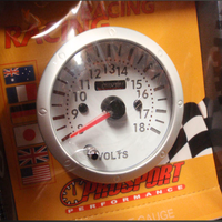Prosport Gauge 2 3/8" 60mm Voltmeter Meter 7 Colour 60/52M Match Your Dash/Car