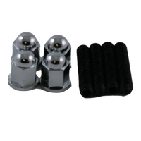 CHROME ROCKER VALVE COVERS Fits Holden V8 253 308 OEM Low Kit Cap Gasket Studs