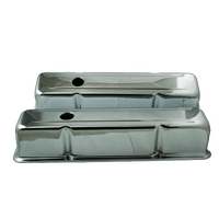 New Redline Chrome Tall Rocker Cover Chev Small Block High Style