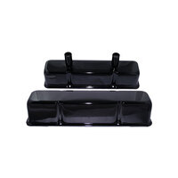 New Redline Rocker Cover Small Block Chev Black Circle T
