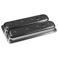 New Redline Rocker Valve Cover Plain Alloy Short Small Block Centre Bolt