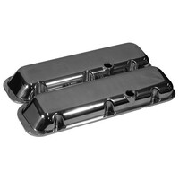 New Redline Rocker Cover Plain Polish Alloy Short Big Block Chev