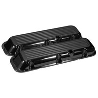 New Redline Rocker Valve Cover Ball Milled Short Fits Big Block Chev 396 427 454