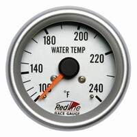 New Redline 2 5/8" 66mm Water Temperature Gauge Mechanical 1600mm Capillary