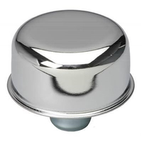 New Redline Chrome Push in Oil Breather Cap suit Chrome Valve Covers & Grommet