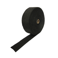 2 X Exhaust Wrap Tape REAL NOT FAKE 2000 F Heat Protection Black 15m X 50mm