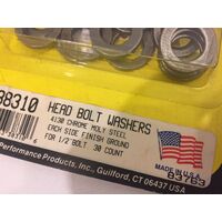 New Moroso Engine Head Bolt Stud Washers 1/2" Chrome Moly Set Kit