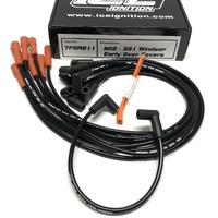 ICE Race Series 100 7mm Ignition Spark Plug Leads 302-351 Windsor Black
