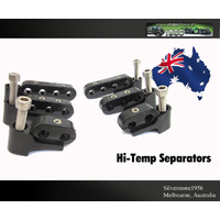 New Black Ignition Lead Separators Brackets Mounts Stainless Screws Fits Windsor