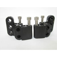 Black Ignition Lead Separators Brackets Mounts S/less Screws Fits Holden 308 V8