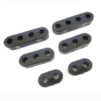 New Black Spark Plug Ignition Lead Wire Separators Holders Set 6 Fits 7-9mm