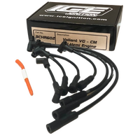 ICE PRO 100 9mm Ignition Spark Plug Leads Valiant Chrysler Hemi 245 265 HEI Distributor Cap Black