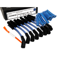 ICE PRO 100 9mm Ignition Spark Plug Leads V8 Holden Commodore 99-07 VTII VZ 5.7L Blue + Heat Sleeves