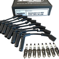 ICE PRO 100 9mm Ignition Platinum Spark Plug V8 Fits Commodore VZ -VF LS3 6.0L Black