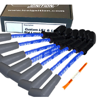 ICE PRO 100 9mm Ignition Spark Plug Leads V8 Commodore Chev LS1 LS2 LS3 Series Blue
