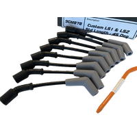 ICE PRO 100 9mm Ignition Spark Plug Leads V8 Commodore Chev LS1 LS2 Black