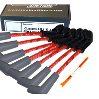ICE PRO 100 9mm Ignition Spark Plug Leads Kit Fits V8 Commodore LS1 LS2 LS3 Red