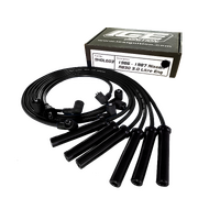 ICE PRO 100 9mm Ignition Spark Plug Leads 6cyl Fits Nissan RB30 86-87 VL Commodore Turbo Black