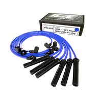 ICE PRO 100 9mm Ignition Spark Plug Leads 6cyl Fits Nissan RB30 Patrol GQ 3.0L 90-92 Blue
