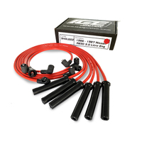 ICE PRO 100 9mm Ignition Spark Plug Leads 6cyl Fits Nissan RB30 86-87 VL Commodore Turbo Red