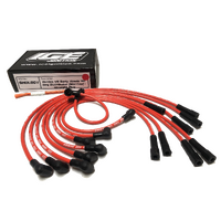 ICE PRO 100 9mm Ignition Spark Plug Holden V8 1969-80 Female Distributor Cap Over Rocker Covers Red