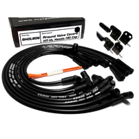 ICE PRO 100 9mm Ignition Spark Plug Leads V8 Holden HT-VL Around Rocker Covers HEI MSD Distributor Cap Black + Mounts
