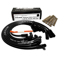 ICE PRO 100 9mm Ignition Spark Plug Leads suit Holden V8 Black + Heat Sleeves