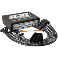 ICE PRO 100 9mm Ignition Spark Plug Leads V8 Holden Around Rocker Covers VN-VT HEI MSD Distributor Cap Black + Heat Sleeves