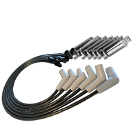 ICE PRO 100 9mm Ignition Spark Plug Leads fit VT-VY Commodore V6 Black + Heat Sleeves