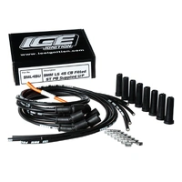 ICE PRO 100 Series 9mm Ignition Spark Plug V8 DIY Unfinished Lead Set - LS Coils