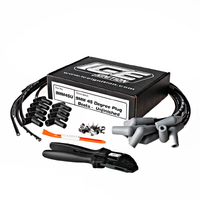 ICE PRO 100 Series 9mm V8 DIY Ignition Lead Kit 45° Spark Plug Boots Kit for HEI Cap & Coil + Crimp