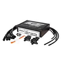 ICE PRO 100 Series 9mm V8 DIY Ignition Lead Kit HEI Male Cap & Coil Spark Plug Boots