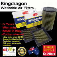 Kingdragon Washable Hi-Flow Panel Air Filter High Flow Fits VW Golf IV 75CV 97-
