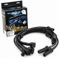 EAGLE 10.5mm Ignition Spark Plug Leads Fits Commodore V8 Black
