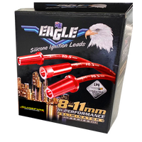 EAGLE 10.5mm Ignition Spark Plug Leads Fits BB Chev Red