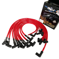 EAGLE Red 10.5mm Ignition Spark Plug Leads fits SB Chev 327 350 HEI Over Covers