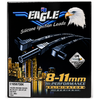 EAGLE 10.5mm Ignition Spark Plug Leads Fits Holden V8 Black