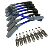 EAGLE 10.5 IGNITION LEADS & PLATINUM SPARK PLUGS Fits Commodore VF LS3 6.2L Blue