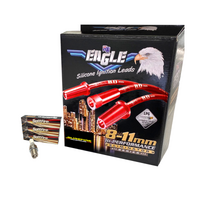 Eagle 8mm Ignition Spark Plug Leads Fit 4cyl Ford Corsair UA 2.0L FI SOHC 1989-92 Red w/ Plug