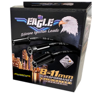 Eagle 9mm Ignition Spark Plug Leads Fits 6cyl Mitsubishi Magna TR TS Verada KR KS 1991-97 Black
